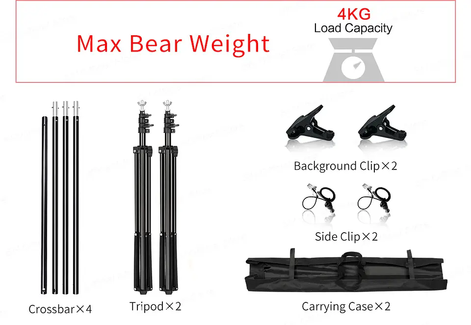 Photography Photo Studio Softbox Lighting Kit With 2.6x3M Background Frame 3pcs Backdrops Tripod Stand Reflector Board 4Umbrella 34