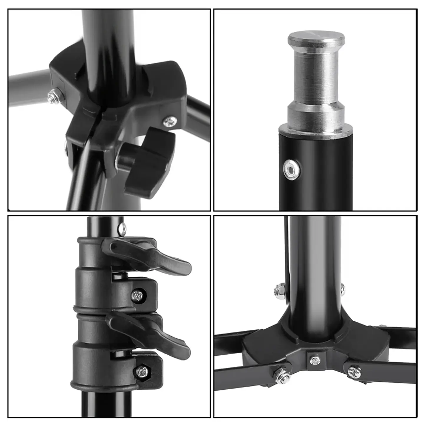 Photography Photo Studio Softbox Lighting Kit With 2.6x3M Background Frame 3pcs Backdrops Tripod Stand Reflector Board 4Umbrella 41