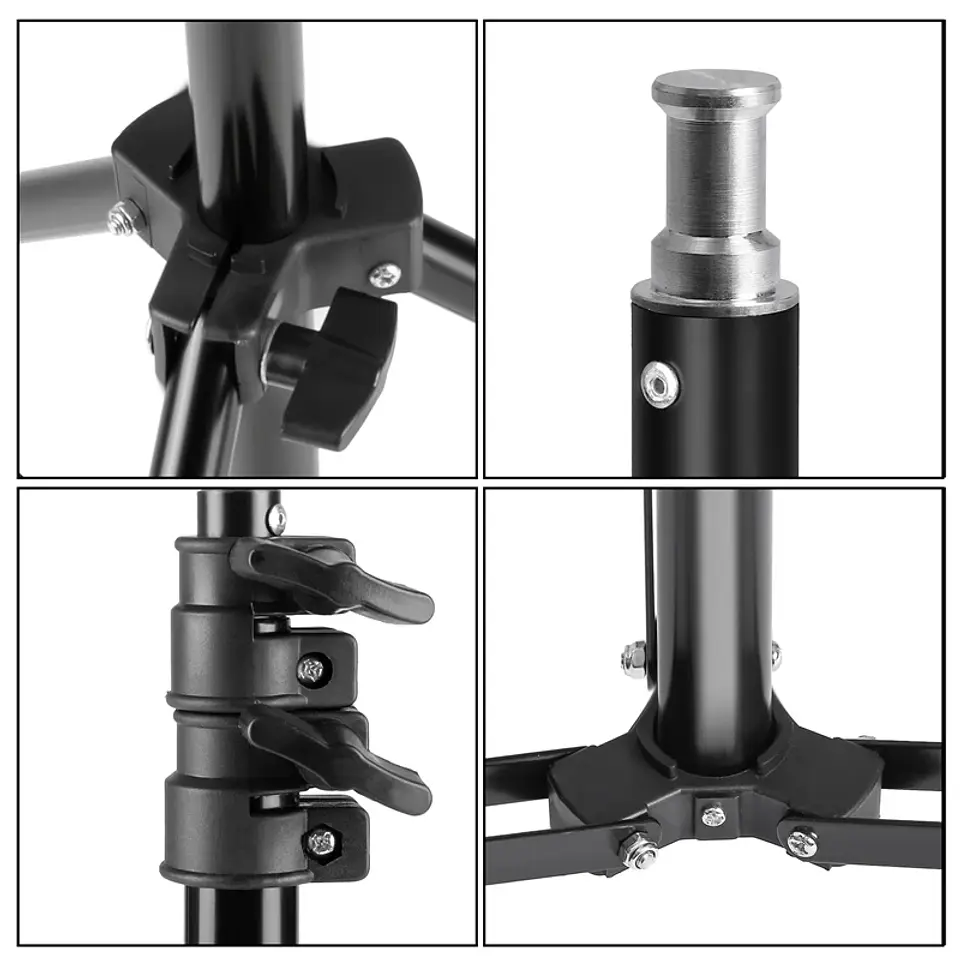 Photography Photo Studio Softbox Lighting Kit With 2.6x3M Background Frame 3pcs Backdrops Tripod Stand Reflector Board 4Umbrella 41