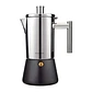 Cafetera de acero inoxidable, tipo moka, de inducción. - Miniatura 7