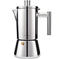 Cafetera de acero inoxidable, tipo moka, de inducción. - Miniatura 10