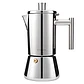 Cafetera de acero inoxidable, tipo moka, de inducción. - Miniatura 13