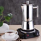 Cafetera de acero inoxidable, tipo moka, de inducción. - Miniatura 14