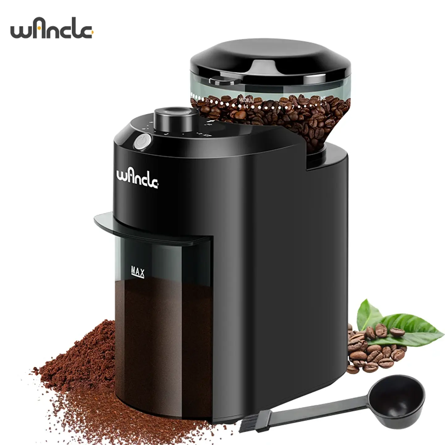 Molinillo de café eléctrico Wancle con muelas ajustables 7