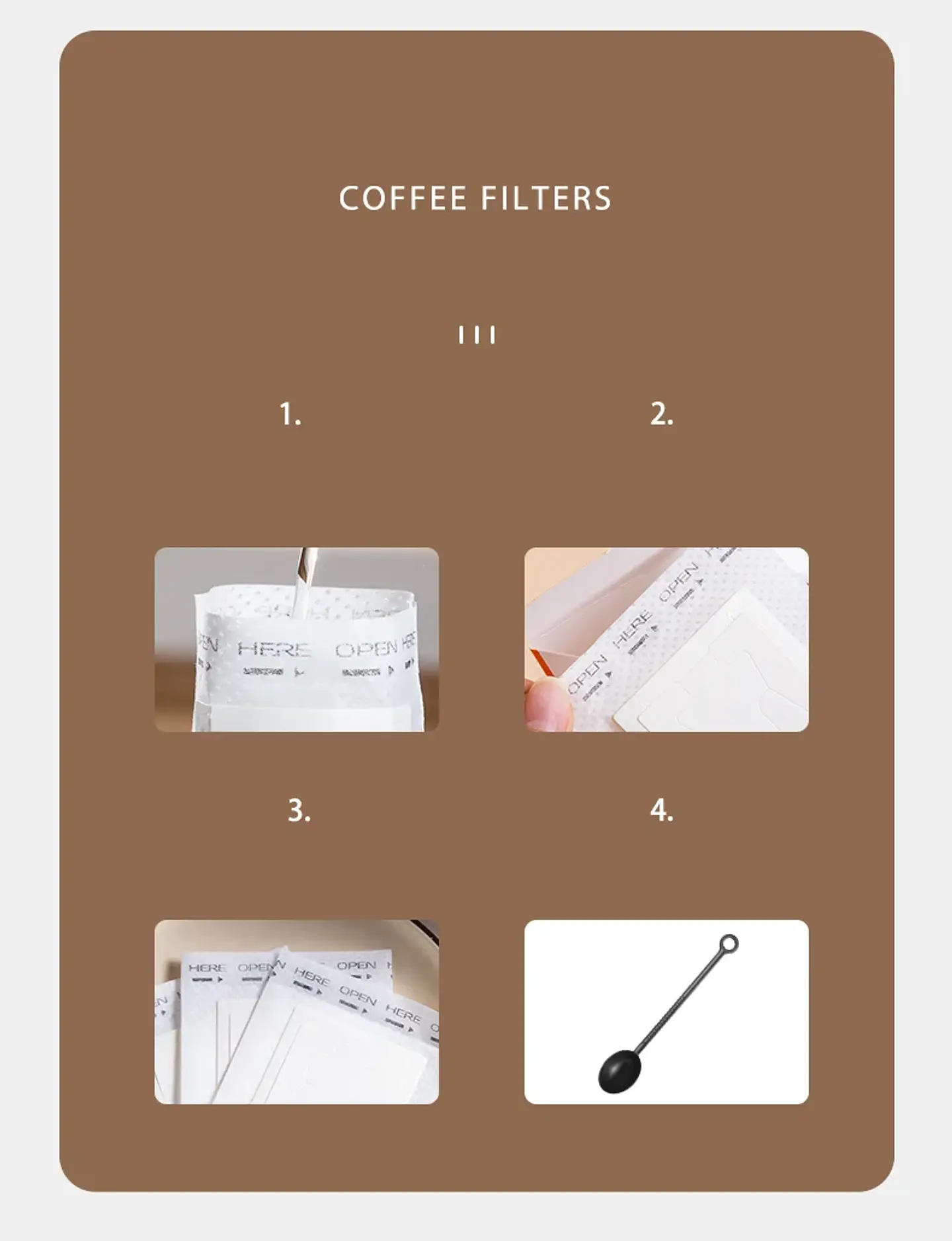 Filtro de café GIANXI, bolsas de filtro desechables de papel 13