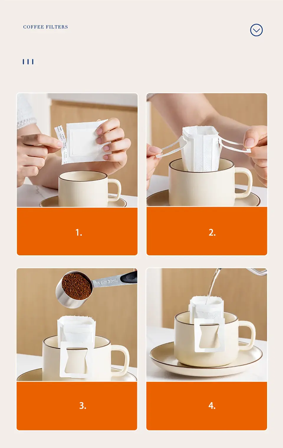 Filtro de café GIANXI, bolsas de filtro desechables de papel 25