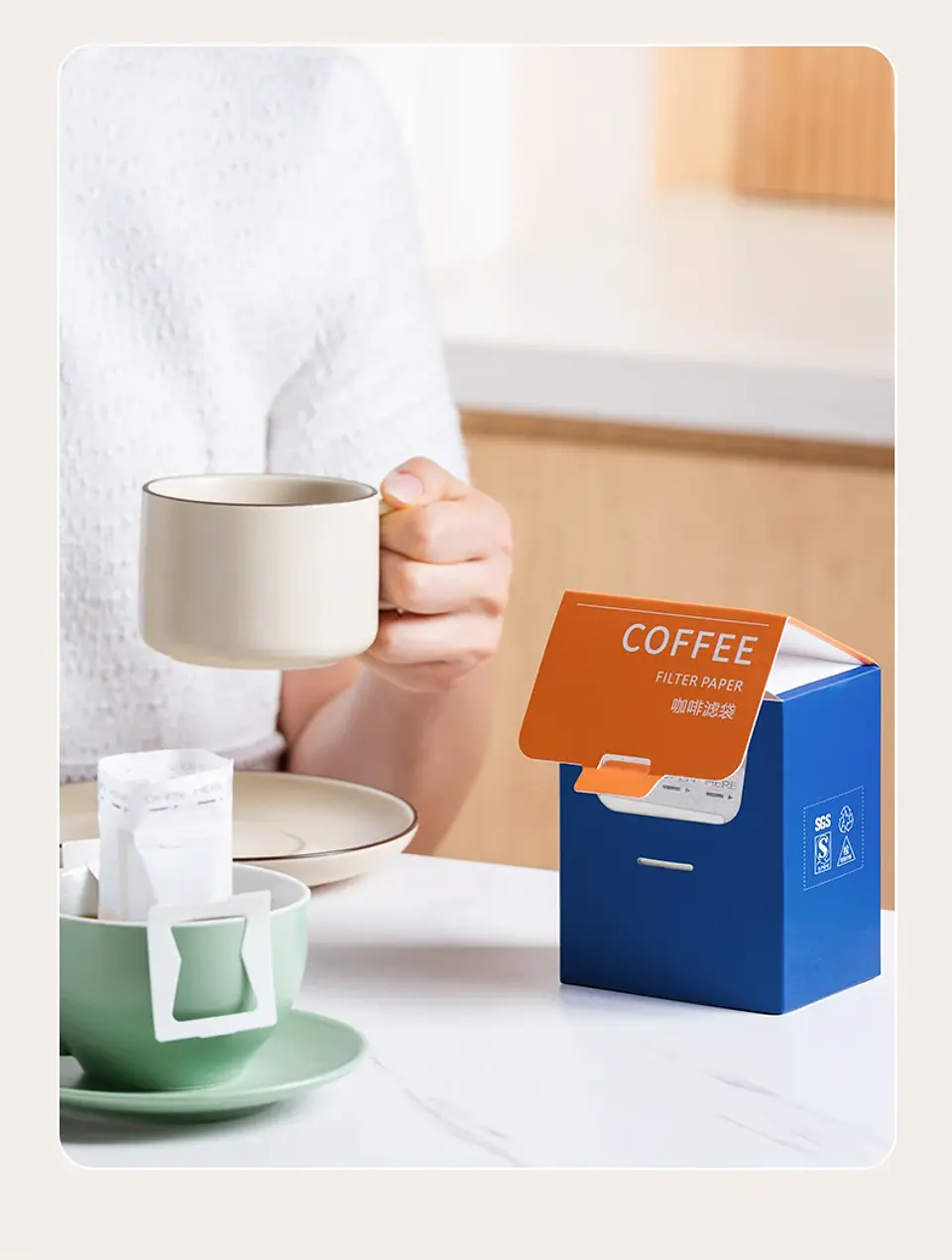 Filtro de café GIANXI, bolsas de filtro desechables de papel 27