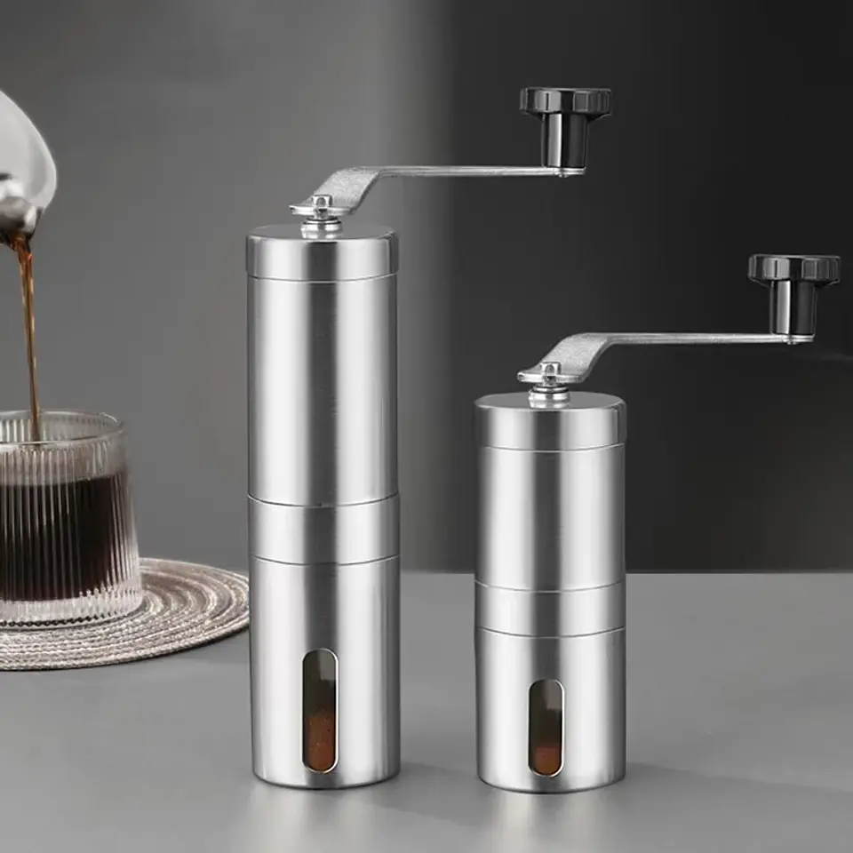 Molinillo de café manual portátil de acero inoxidable 1