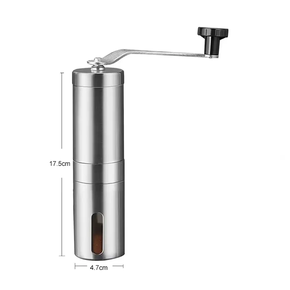 Molinillo de café manual portátil de acero inoxidable 6