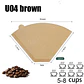 100 filtros de café desechables de papel natural para 1-4 tazas - Miniatura 9