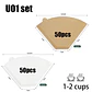 100 filtros de café desechables de papel natural para 1-4 tazas - Miniatura 17