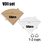 100 filtros de café desechables de papel natural para 1-4 tazas - Miniatura 19
