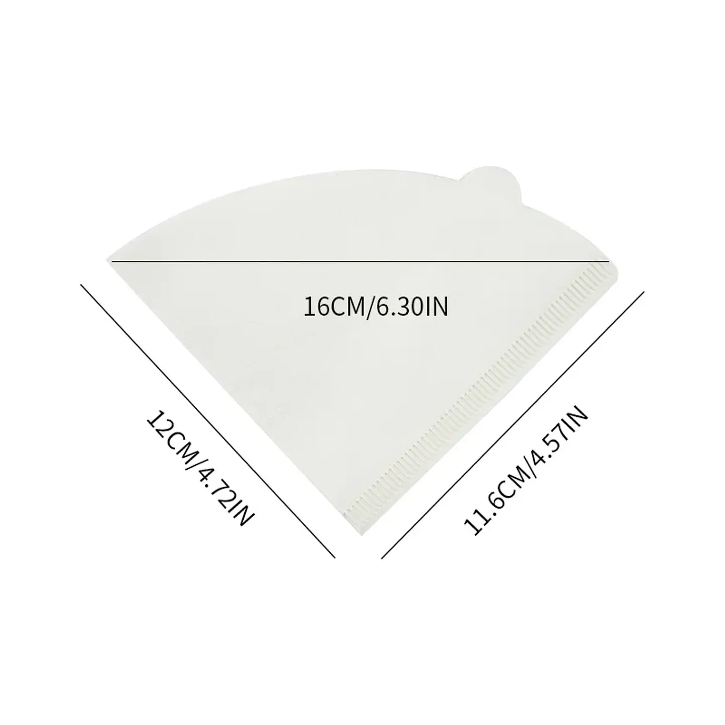 100 filtros de café desechables de papel natural para 1-4 tazas 27