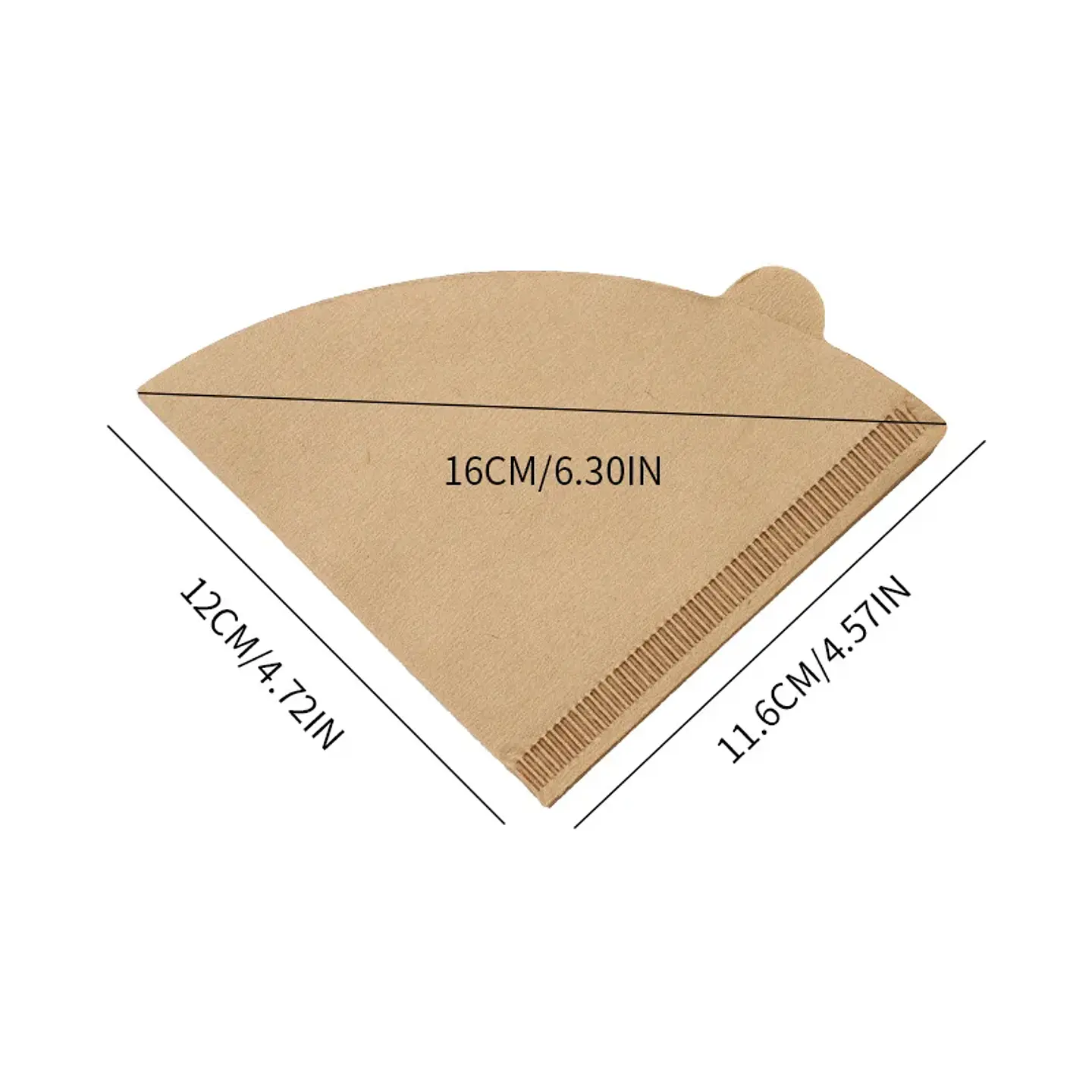 100 filtros de café desechables de papel natural para 1-4 tazas 29