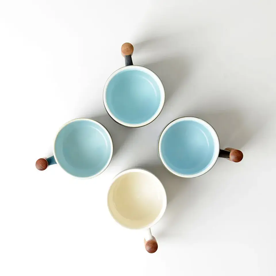 Taza de café retro de cerámica 2