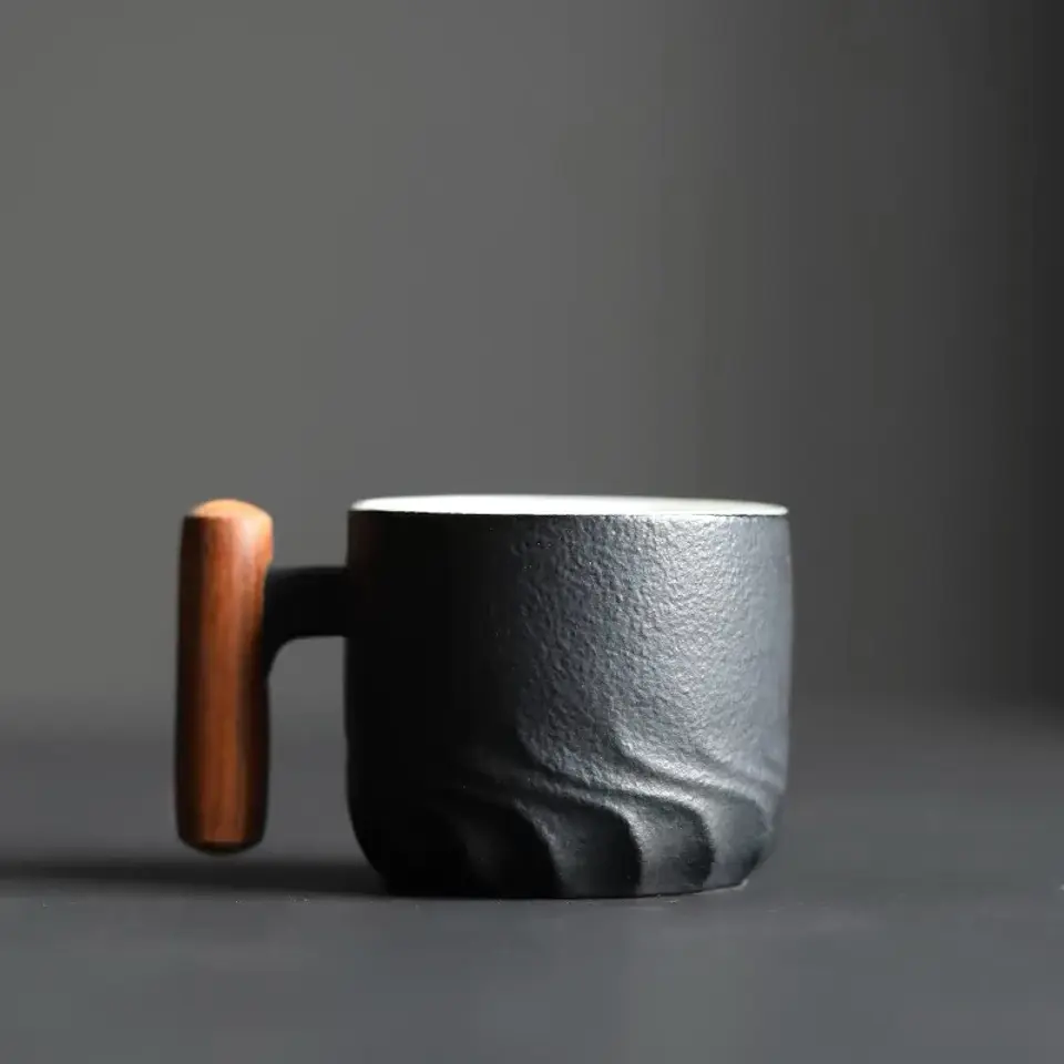 Taza de café retro de cerámica 8