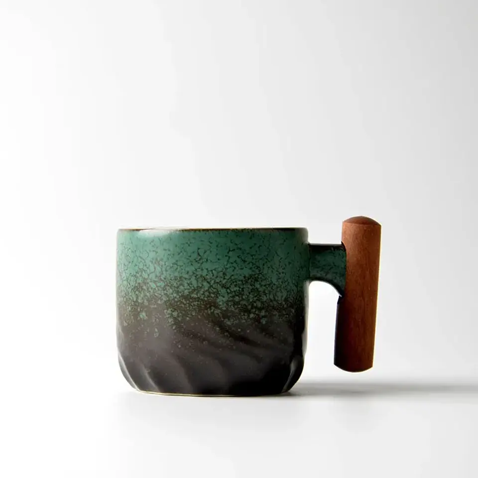 Taza de café retro de cerámica 10