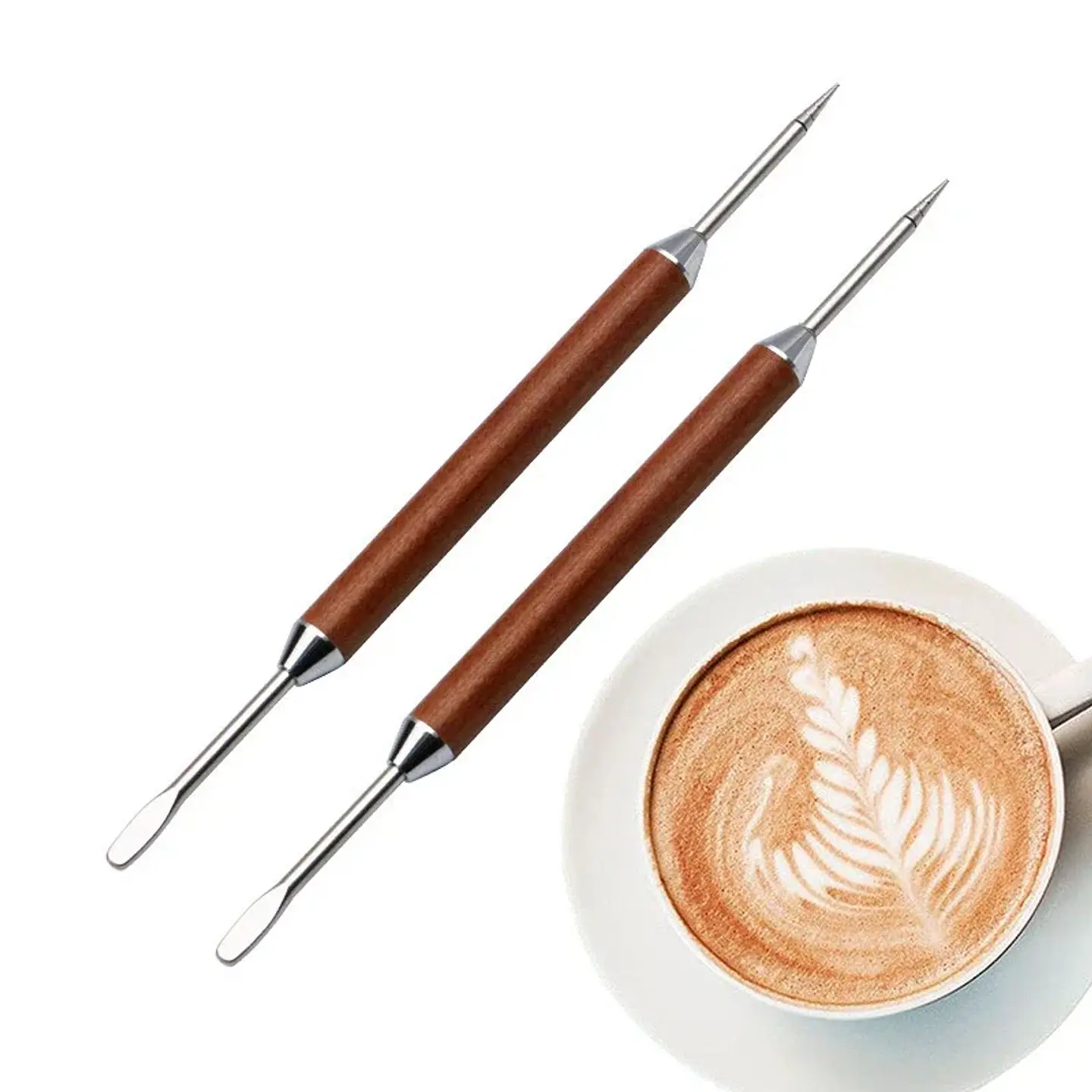 Bolígrafo de acero inoxidable para café latte 2