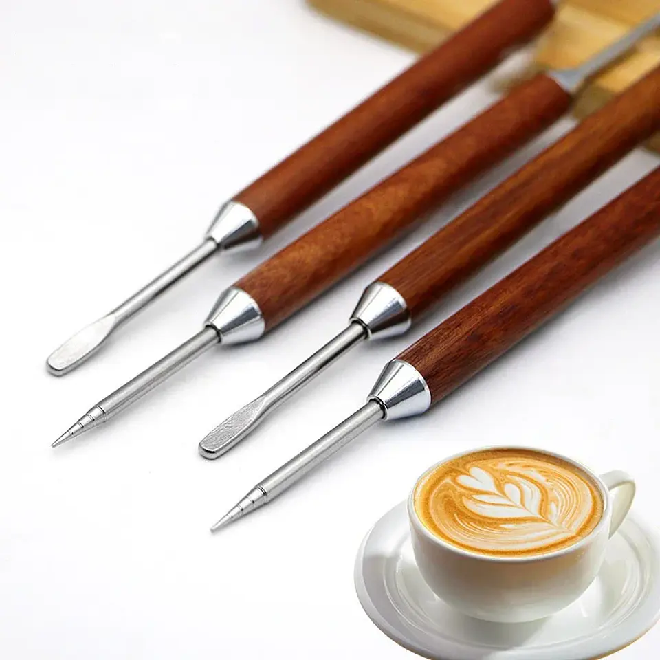 Bolígrafo de acero inoxidable para café latte 3