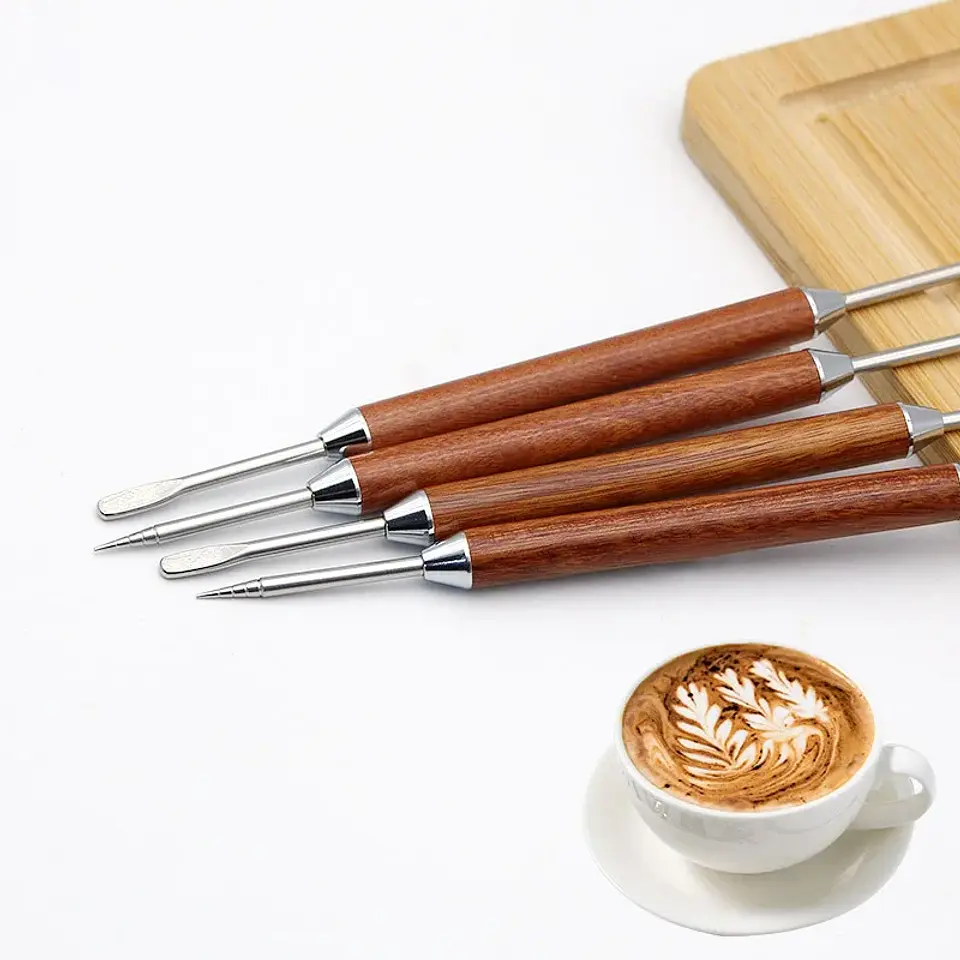 Bolígrafo de acero inoxidable para café latte 4