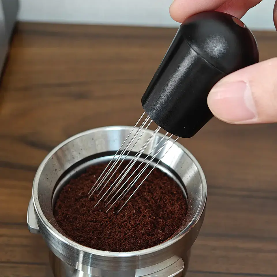 Aguja para remover café, agitador de polvo para espresso 5