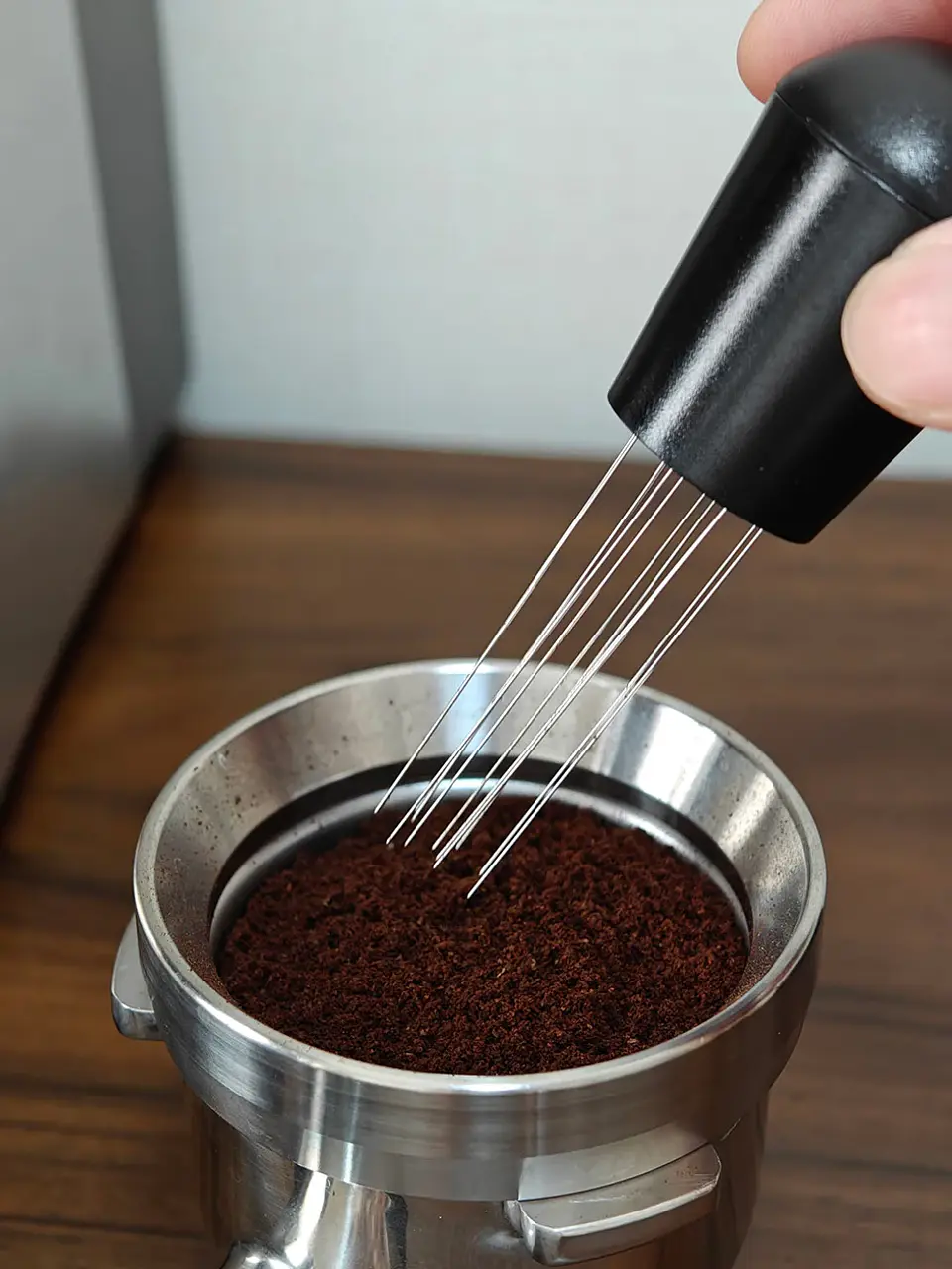Aguja para remover café, agitador de polvo para espresso 18