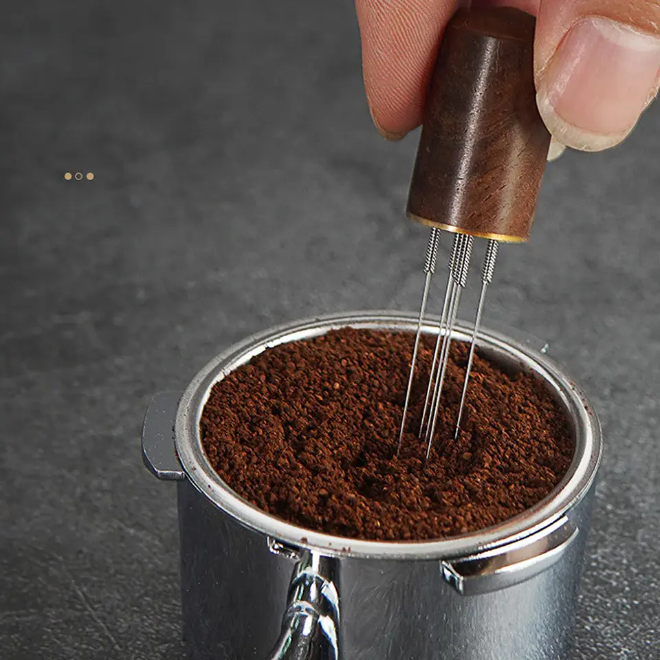 Aguja para remover café, agitador de polvo para espresso 30