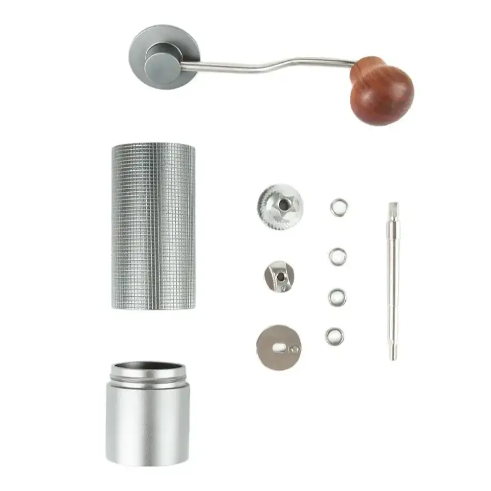 Professional Manual Coffee Grinder Upgrade All-metal Body  Anti-slip Design Portable Grinder Burr Inside 3