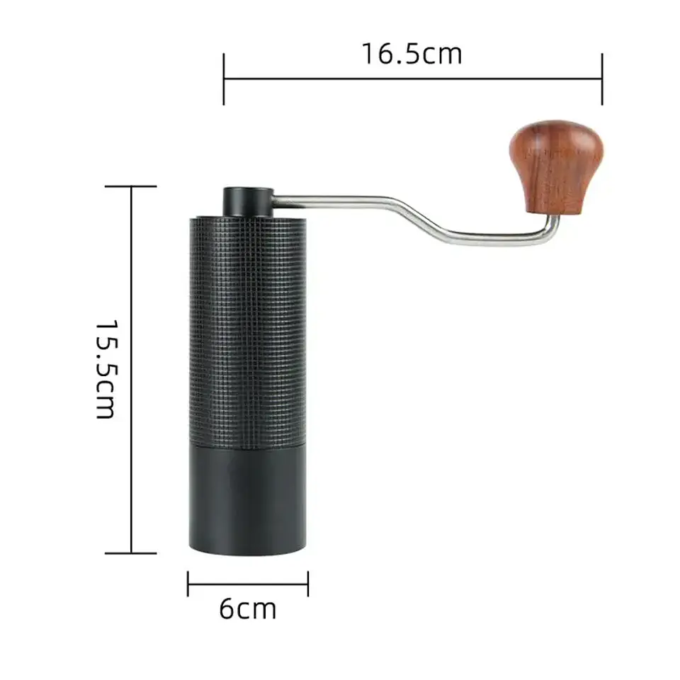 Professional Manual Coffee Grinder Upgrade All-metal Body  Anti-slip Design Portable Grinder Burr Inside 17