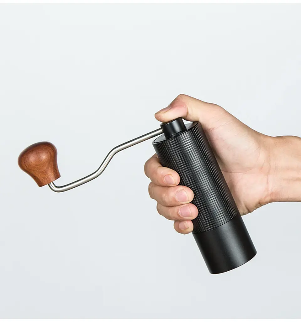 Professional Manual Coffee Grinder Upgrade All-metal Body  Anti-slip Design Portable Grinder Burr Inside 19
