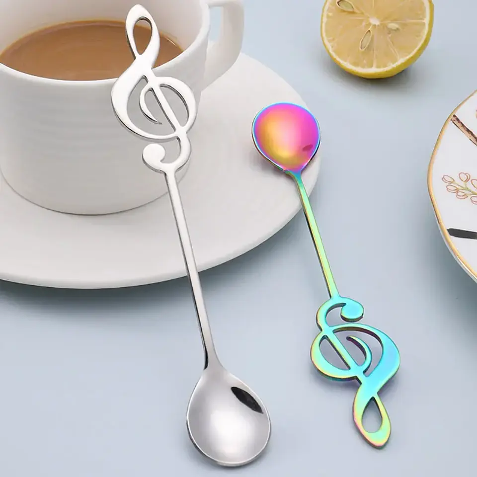 Cucharas pack 7pcs diseño Nota musical 6