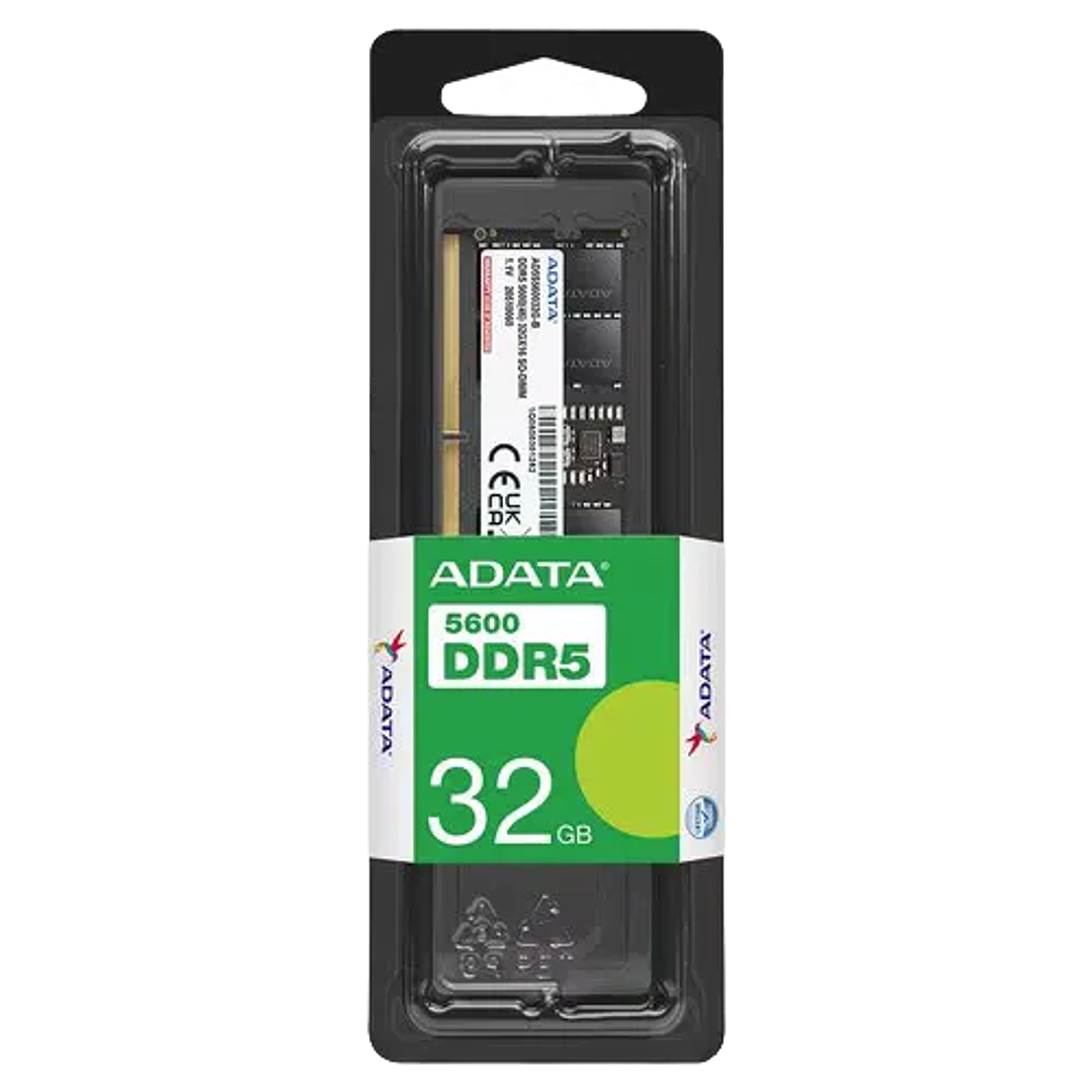 Memoria RAM ADATA DDR5-5600 SO-DIMM – 32GB para Portátil 1
