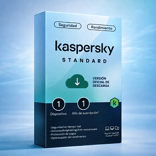 Kaspersky Standard – Antivirus con protección en tiempo real y navegación segura
