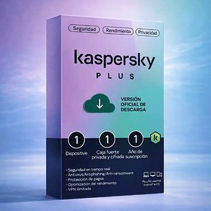 Kaspersky Plus – Seguridad avanzada con VPN, protección de identidad y privacidad en línea