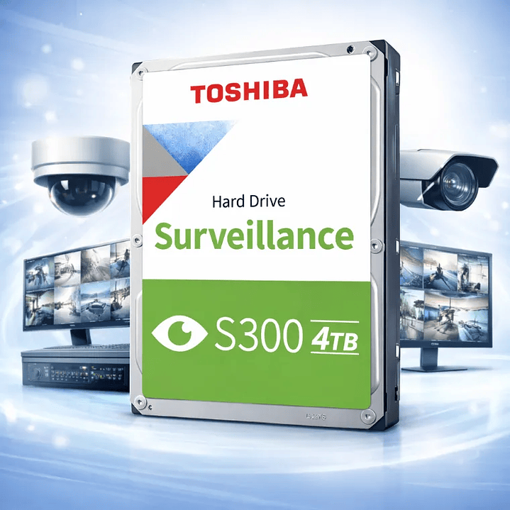 Toshiba S300 Pro – Disco Duro Interno para Videovigilancia 24/7 2