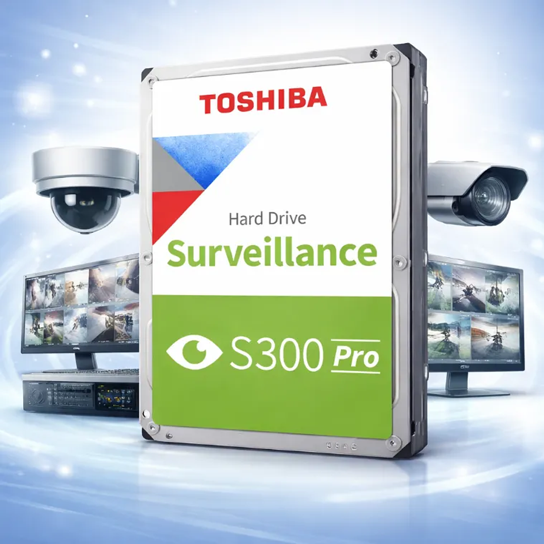Toshiba S300 Pro – Disco Duro Interno para Videovigilancia 24/7 1