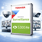 Toshiba S300 Pro – Disco Duro Interno para Videovigilancia 24/7 - Miniatura 1
