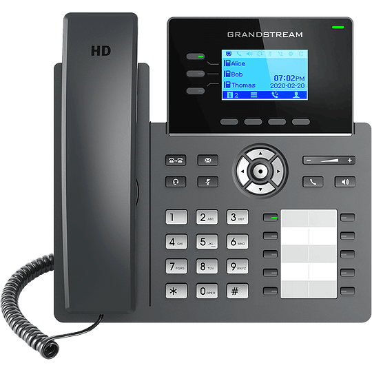 GRANDSTREAM GRP2604P - TELEFONO IP HD POE 3 LINEAS BLF GIGA GDMS