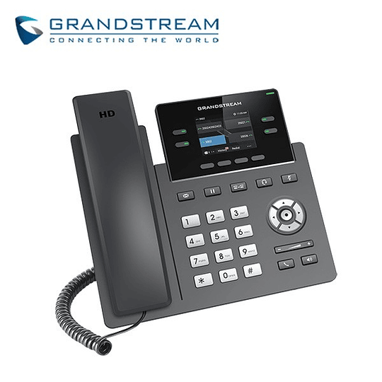 GRANDSTREAM GRP2612W - TELEFONO IP HD AVANZADO 2 LINEAS COLOR WIFI POE GDMS