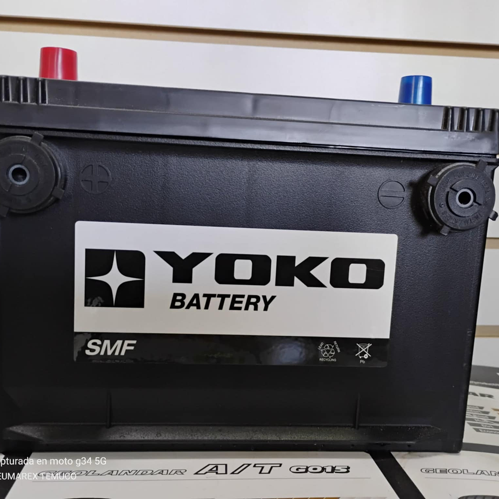 BATERIA YOKO 75 AMPERES, 12V ,SMF78DT-760