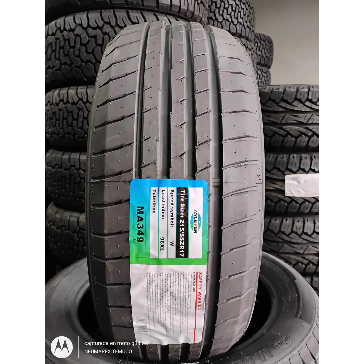 Neumático 215/55R17 98W XL Milever MA349