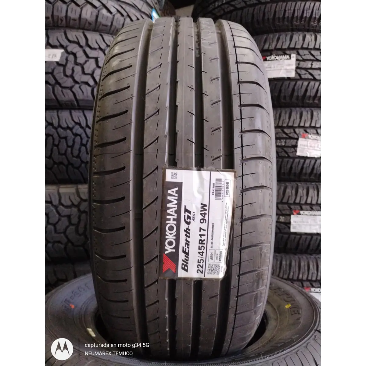 NEUMATICO YOKOHAMA 225/45R17 94W BLUEARTH GT AE51