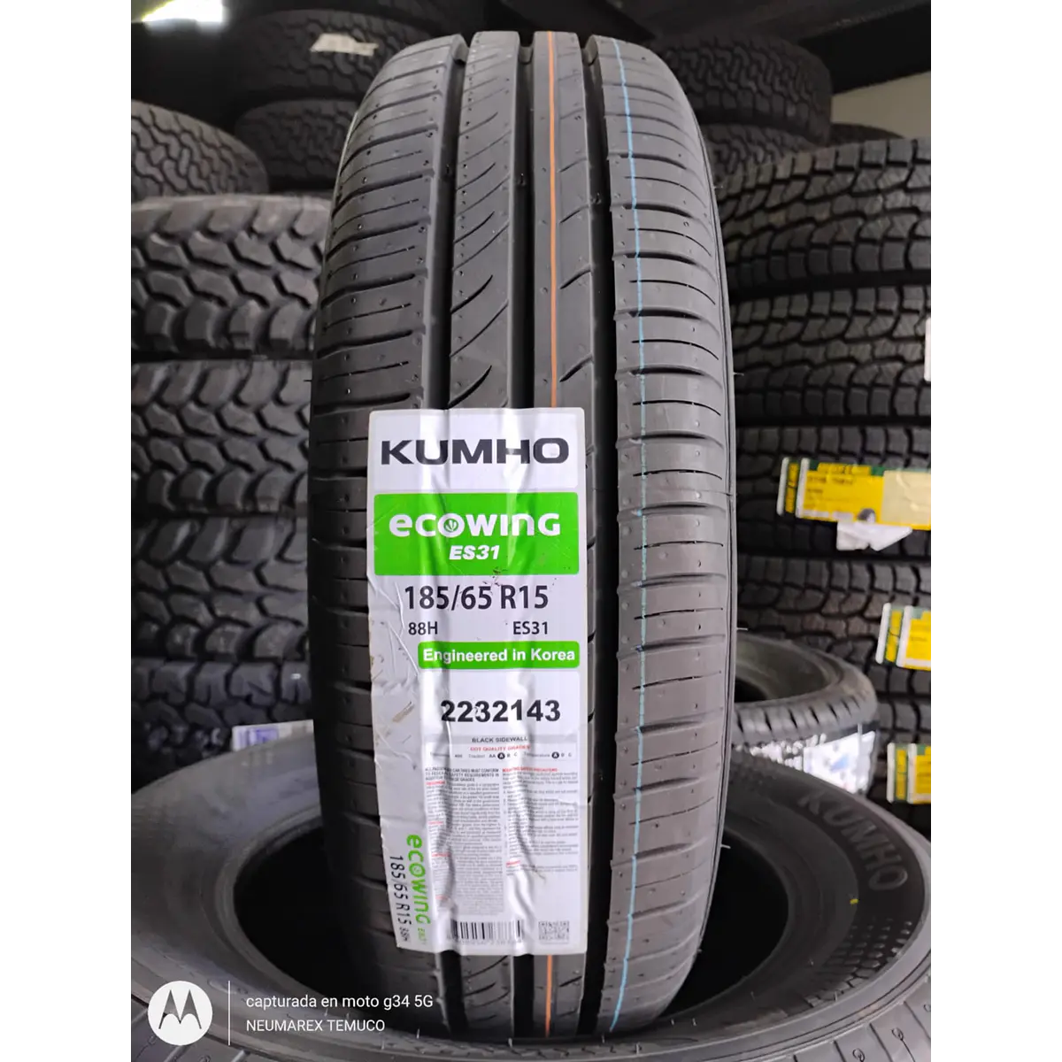 NEUMATICO 185/65R15 88H KUMHO ECOWING ES31