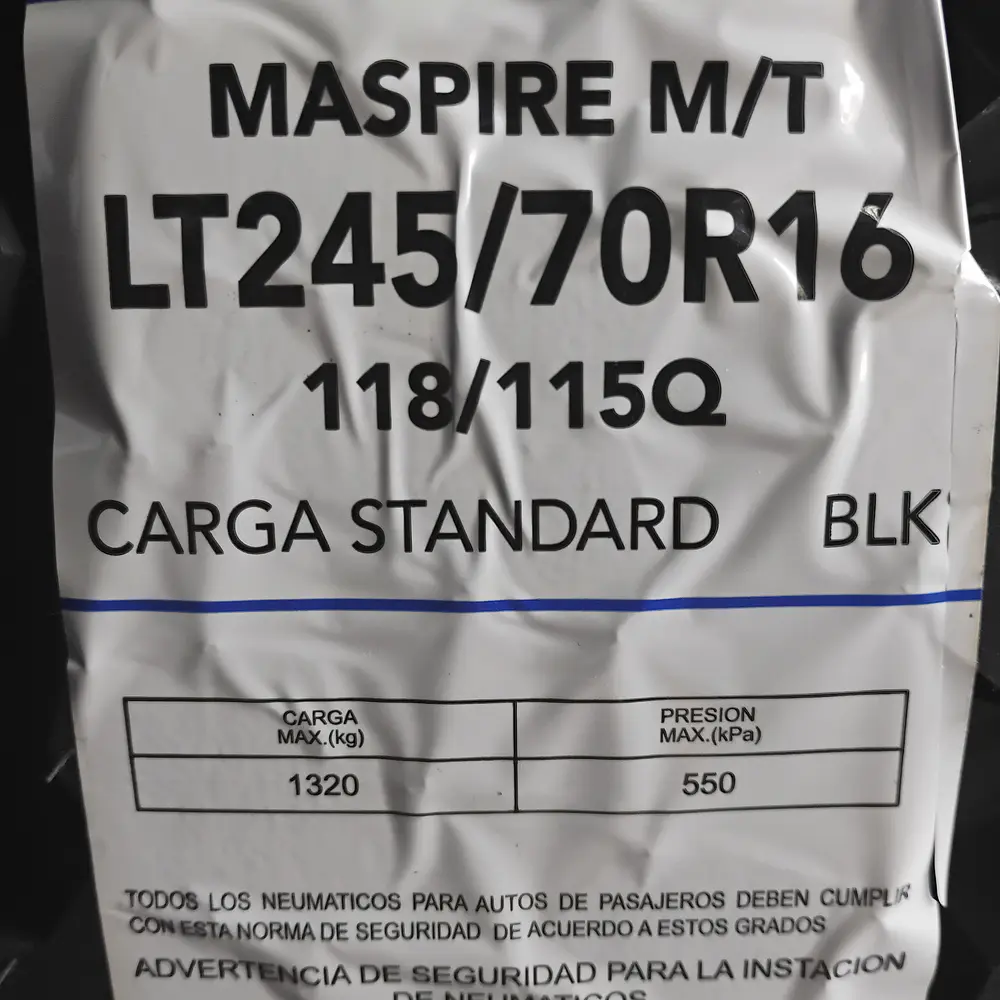 Neumático FORTUNE 245/70R16 118/115Q 10PR MASPIRE M/T