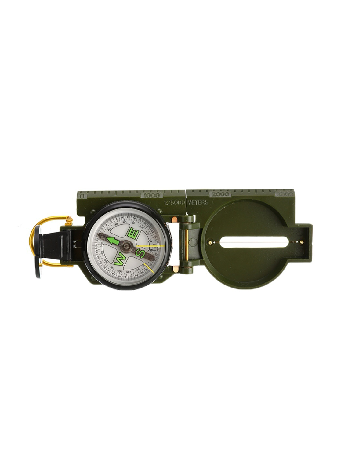 Brújula Táctica Lensática con Lente Plegable 3