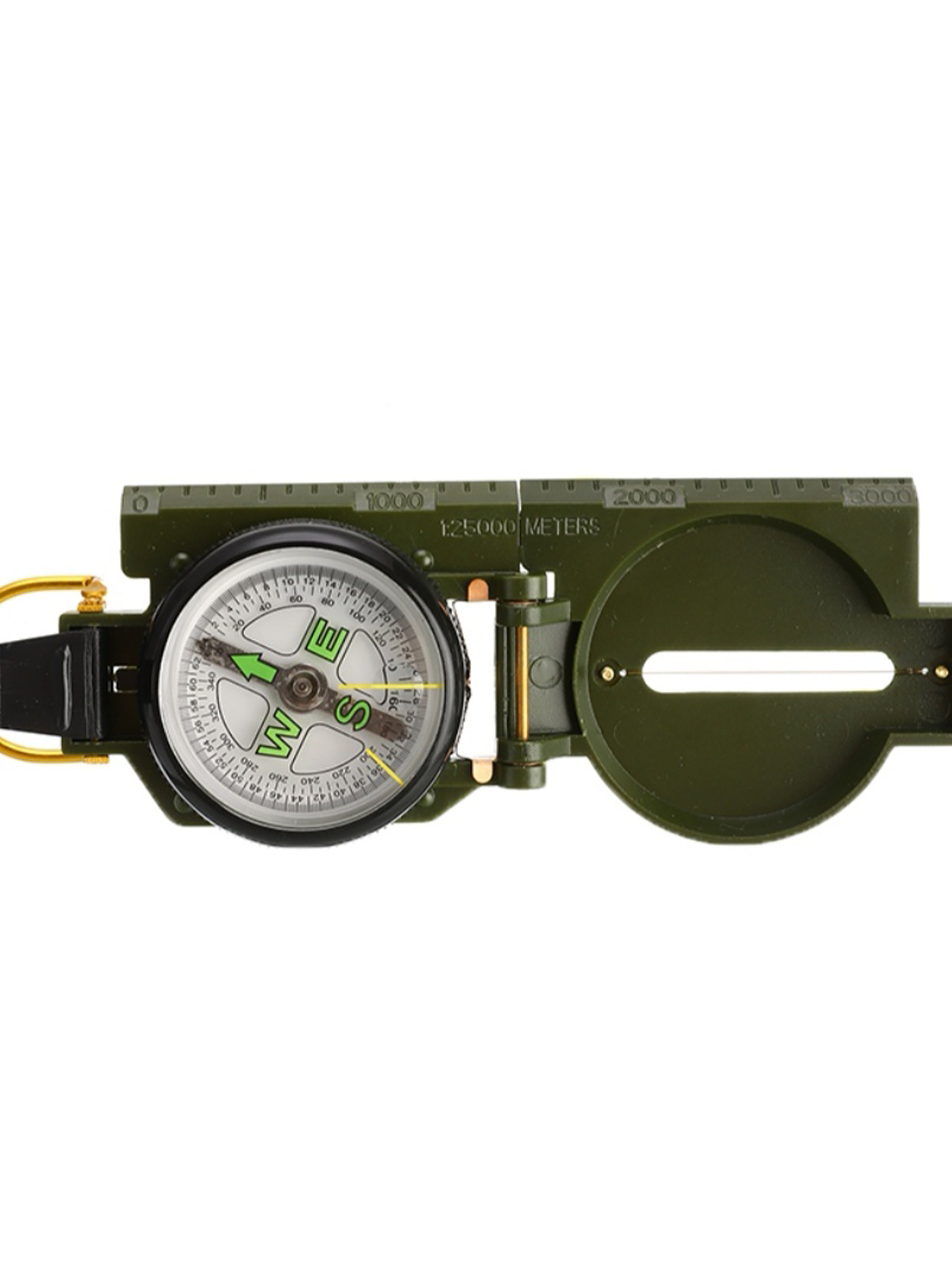 Brújula Táctica Lensática con Lente Plegable 3