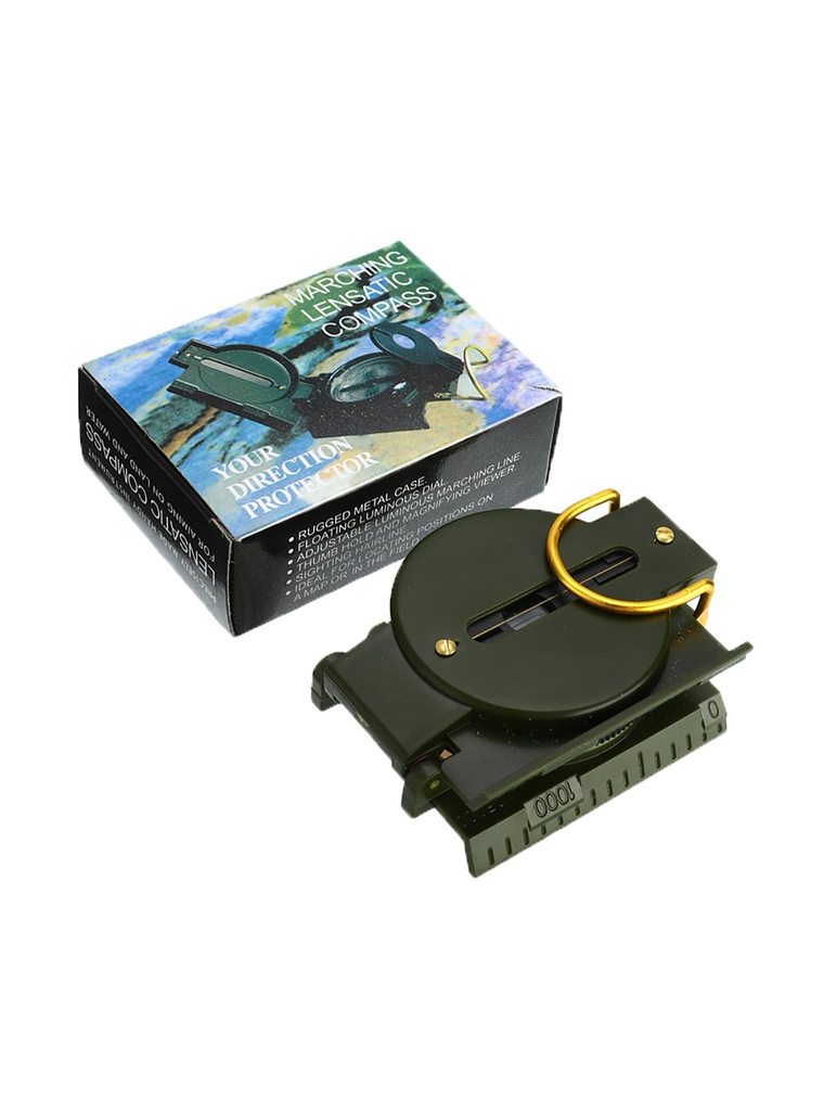 Brújula Táctica Lensática con Lente Plegable 6