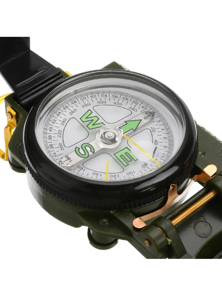 Brújula Táctica Lensática con Lente Plegable 10