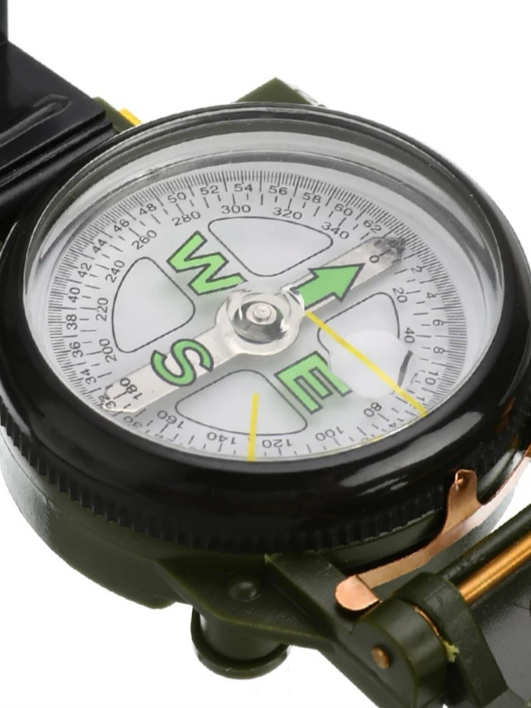 Brújula Táctica Lensática con Lente Plegable 10