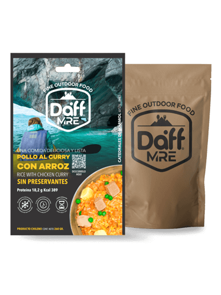 Pollo al curry con arroz 260 gramos 1